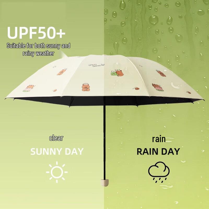 Cute Foldable Cartoon Sun/Rain Umbrella