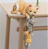 Semplici gatti carini Sculture in resina Ornamenti Regali di compleanno Artigianato Tavolo da pranzo per la casa Figurine di orsi animali Accessori Decorazione