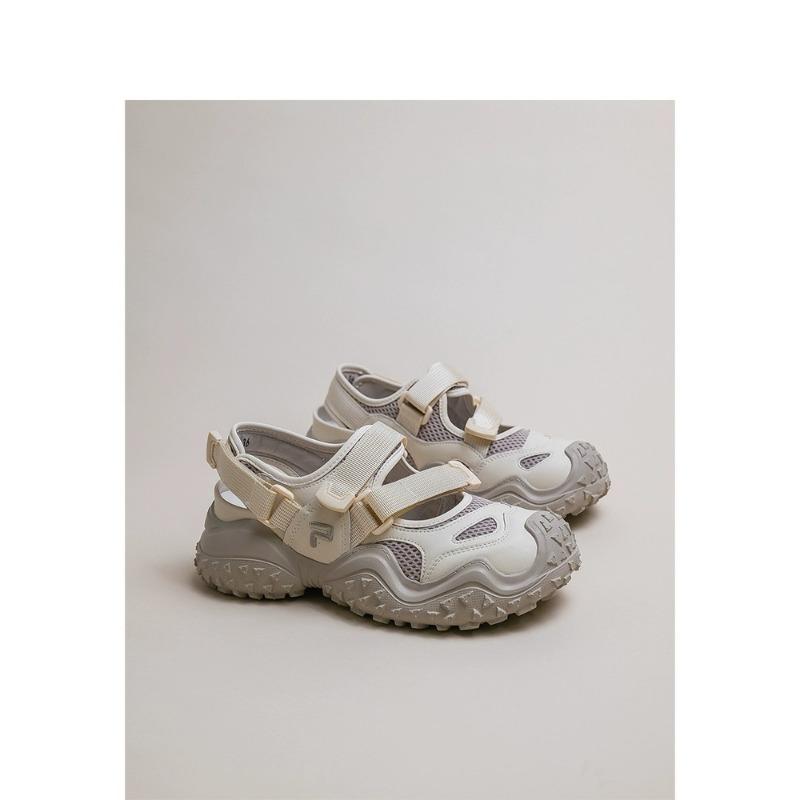 

Дизайнерские уродливо-милые туфли Мэри Джейн на массивной подошве, женские летние новые полые дышащие повседневные спортивные сандалии, тренд 40