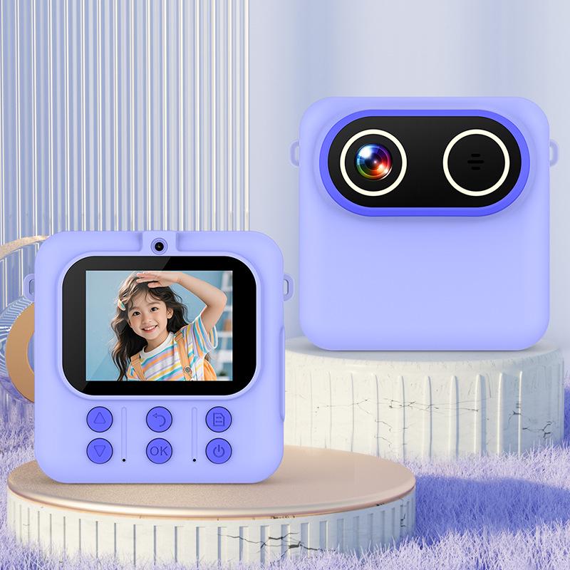 Kids Dual Camera: Cute Mini HD Instant Camera with Thermal Printer (Model M07)