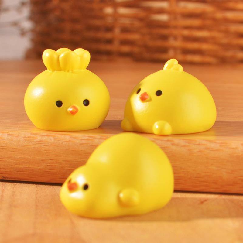 Micro-landscape Creative Cute Eggshell Chicken, Fried Egg Chicken, Diy Handmade Hairpin Decoration, Doll House, Mini Ornaments