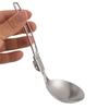 Good-Kitchen Outdoor Camping Soup Spoon Mountaineering Backpacker Portable Pot Soup Spoon Portable Folding Soup Spoon