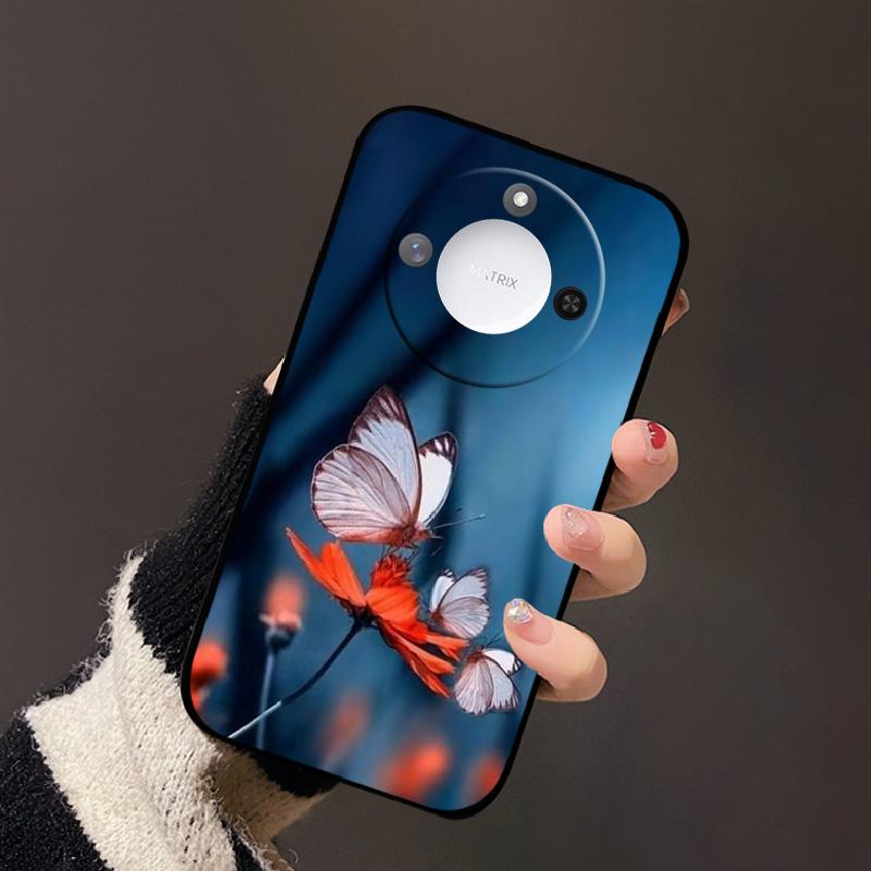Luxury Cartoon Case For Honor X60 Soft TPU Silicone Phone Back Cover For Huawei Honor X60 BRC-AN00 Shockproof Bumper Phone Bags