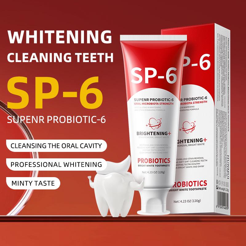 Sp-6 Probiotic Toothpaste: Eliminates Bad Breath, Whitens Teeth & Removes Stains