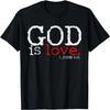 Chrześcijanie Bóg Jest Miłością Prezent Vintage Koszulka