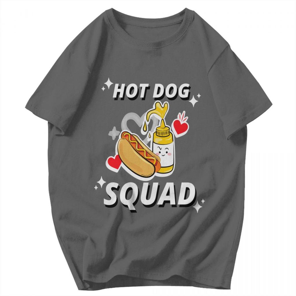 Herren T-Shirt Hot Dog Squad Cooles Hotdog Lustige Pops Y2K Grafik-T-Shirts Unisex Kleidung T-Shirts