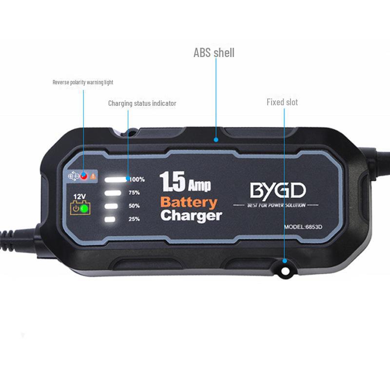 12V Intelligent Repair Lead-Acid Battery Charger for Cars & Motorcycles, 150mA
