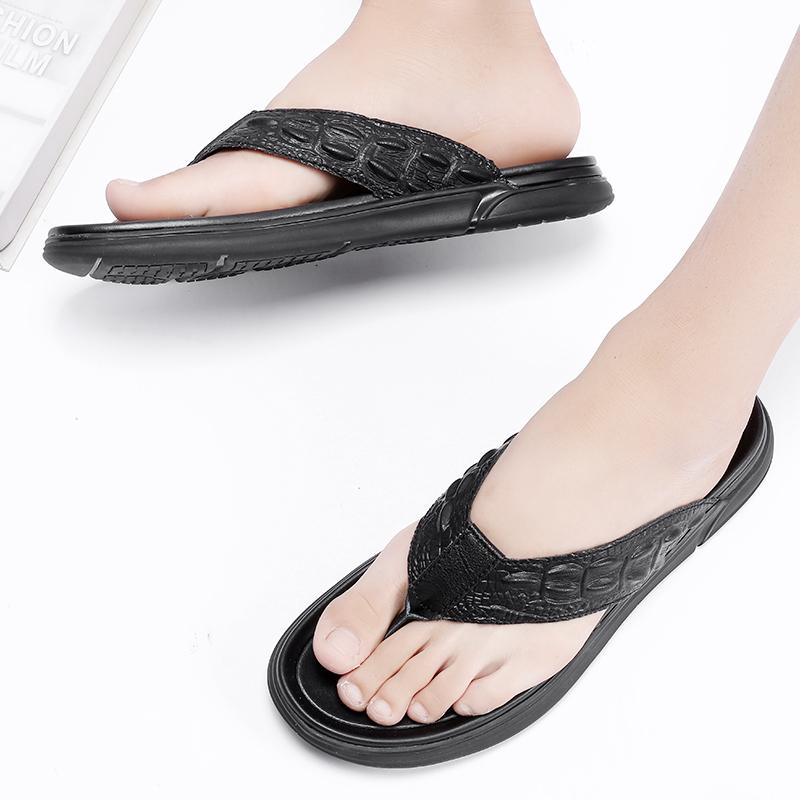 Модные уличные тапочки для улицы 2024 г. Новое поступление летних мужских шлепанцев — фото 5