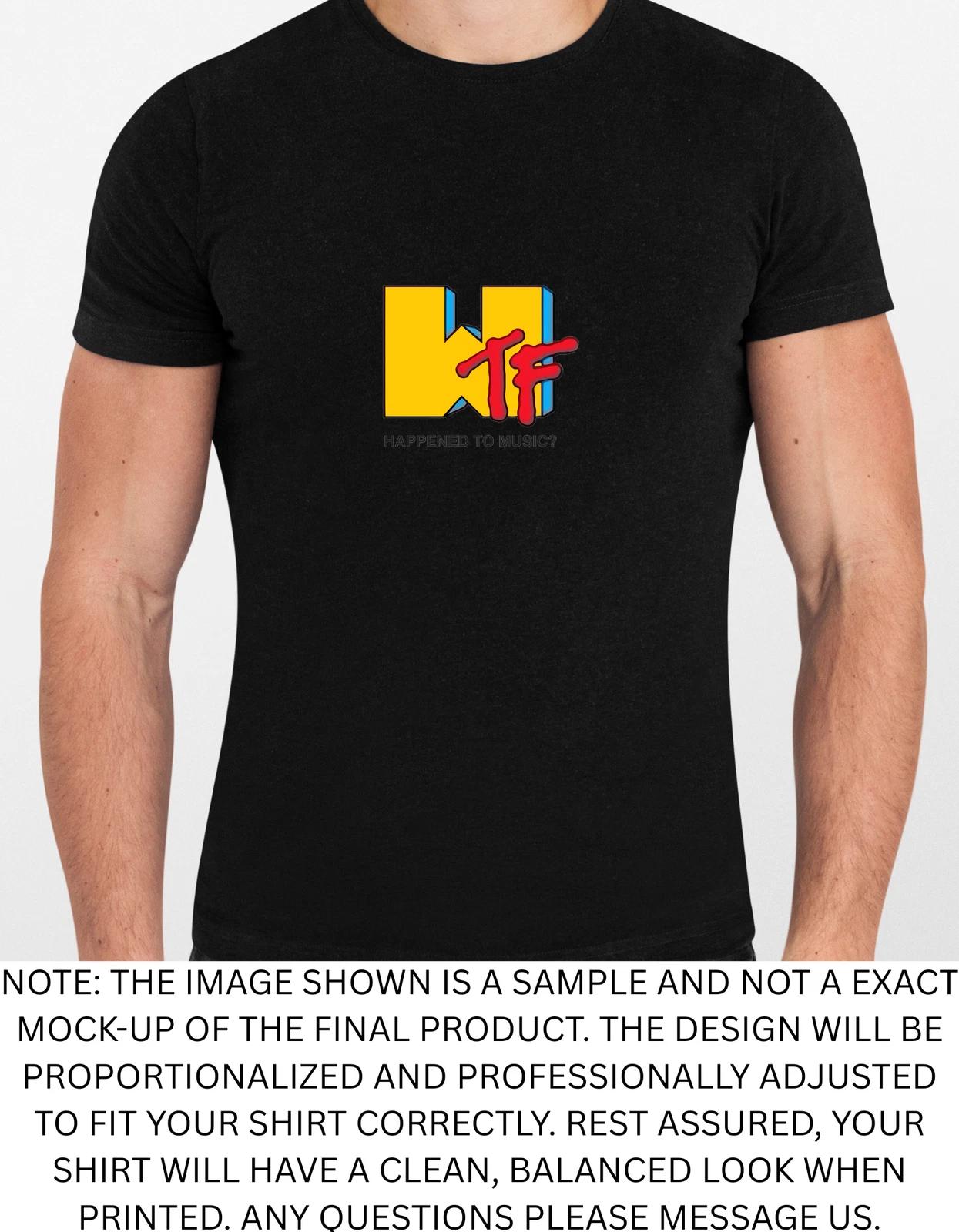 Men s and Women s T-shirts Mtv Wtf Spoof Graphic XXL