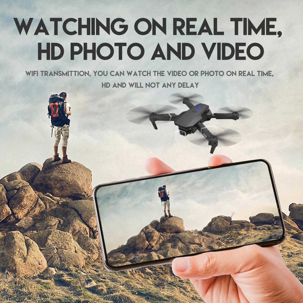 Buy LSRC RC Drone E525 WIFI FPV Drone With Wide Angle HD 4K 1080P Camera  Height Hold RC Foldable Quadcopter Dron at affordable prices — free  shipping, real reviews with photos — Joom