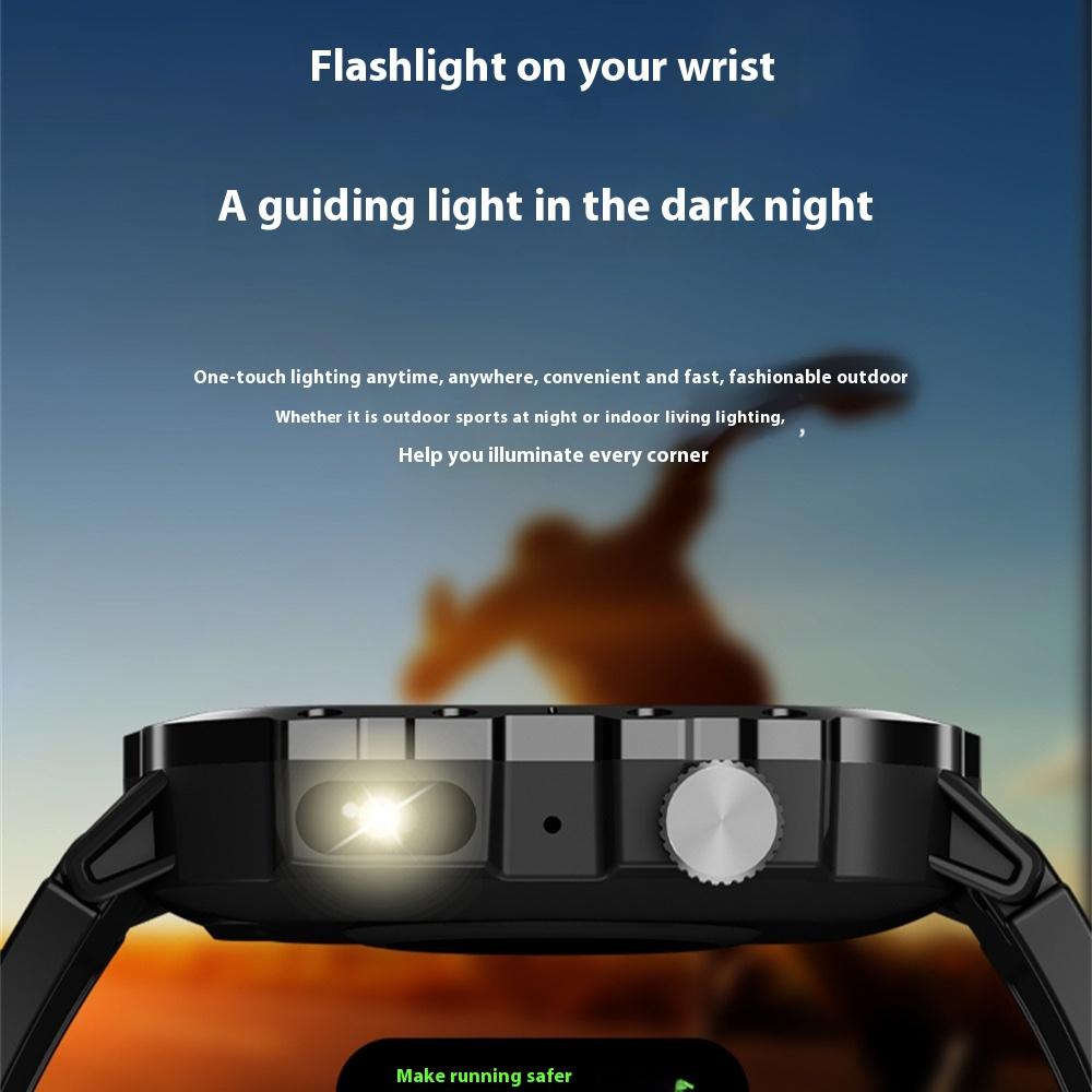 Smart Watch with Flashlight Ultra Bluetooth Call Information Reminder Sports Watch
