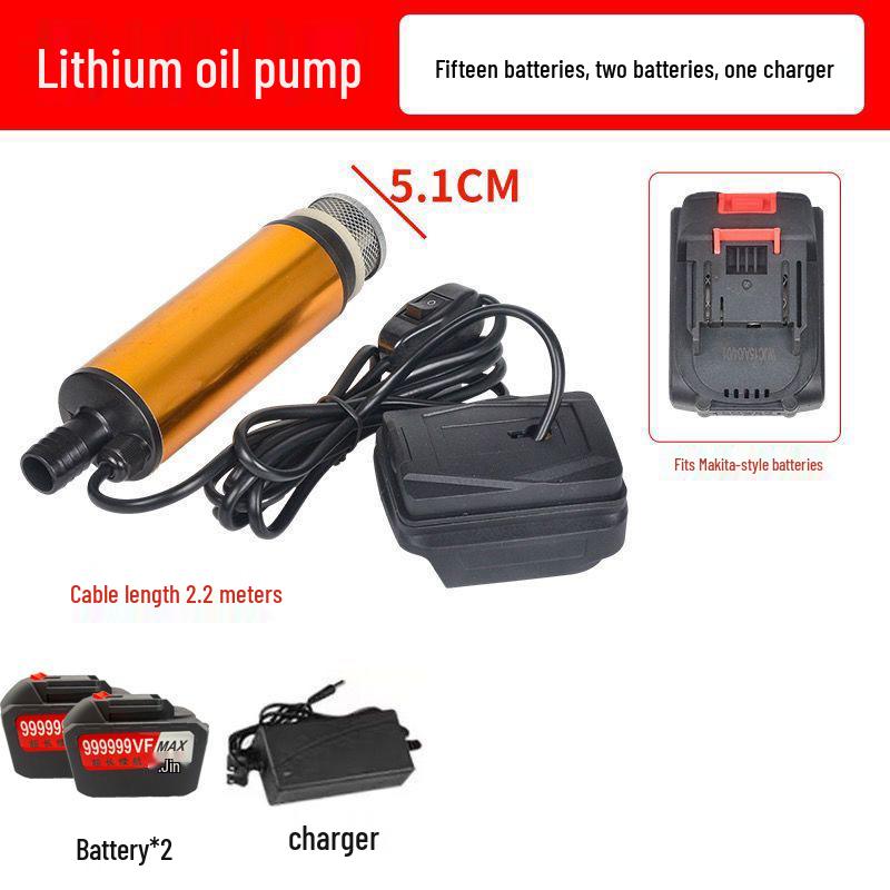 Portable 21V/24V Lithium Battery Oil & Water Suction Pump