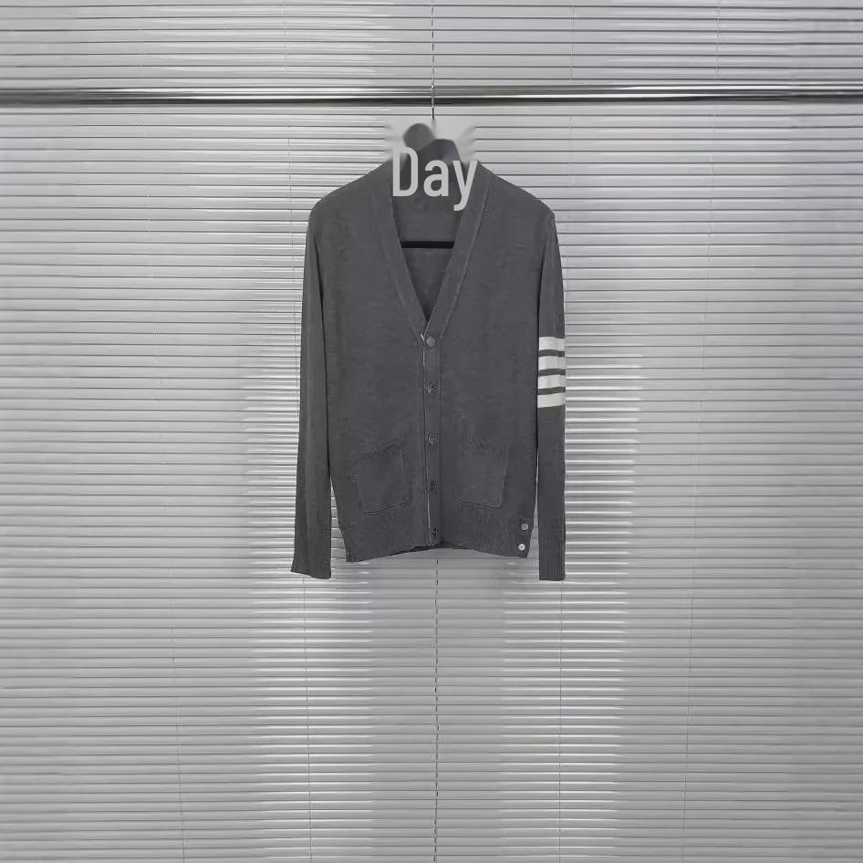Unisex V-Neck Wool Cardigan - Autumn/Winter, Casual & Comfortable, 5-Button Design
