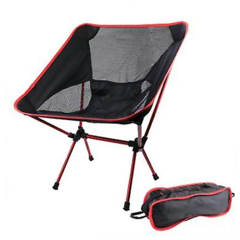 Chaise pliante d'extérieur portable tube en aluminium pêche camping plage