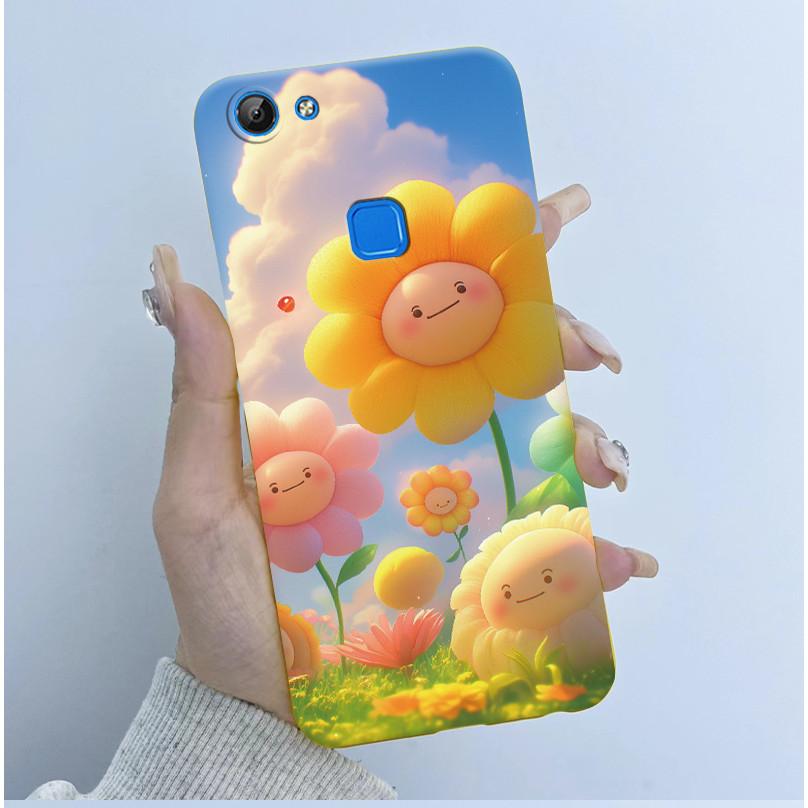 For Vivo V7 V7+ Plus Y79A Y75 Y73 Y79 1716 1718 Phone Case Cute Astronaut Panda Flowers Candy Soft Silicone TPU phone Case Cover