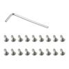 Screws Steel Wrench 18 X Screws Mounting Repair Parts