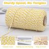 Cotton Cord Baker Twine Colorful Cotton Crafts Twine Macrame Cord String DIY Home Textile Gift Wrapping Wedding Decor
