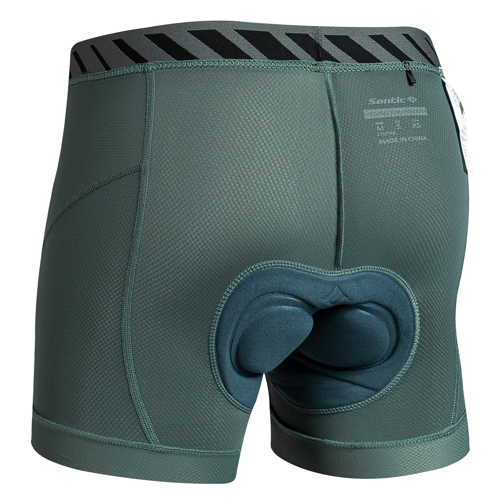 

Santic Cycling Внутренние гоночные велосипедные шорты с мягкой подкладкой для шоссейных велосипедов и велосипедов Брюки, Брюки, Трусы, зелёный