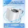 Car Fan Ac That Blow Cold Air Portable Conditioner Clip on Unit Personal USB Rechargeable Mini Small Cooling Cooler with LED Display