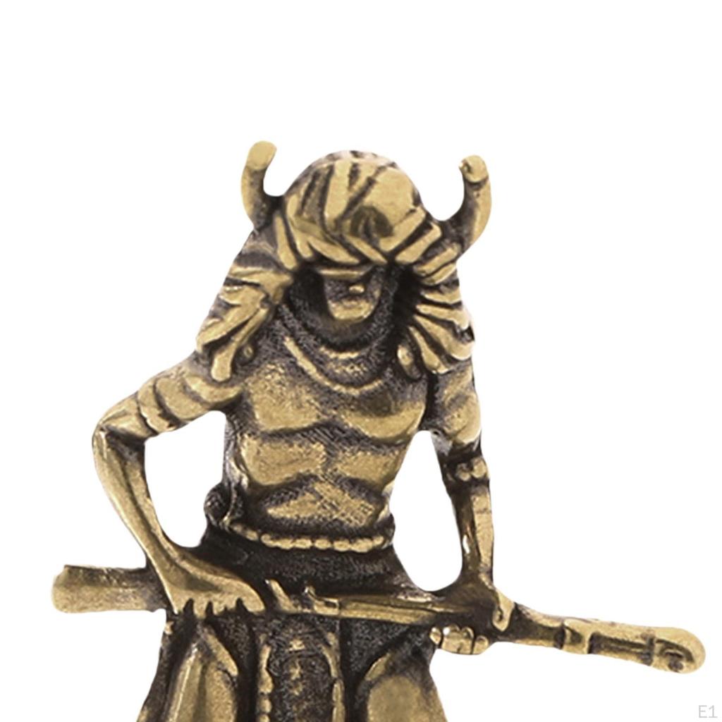 Indian Figurine Sculpture Craft Decor Brass Statue Tabletop Ornament for Showcase Bedroom Desktop