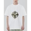 White T Shirt with Snake Skull and Ivan's Elite Print for Casual Wear