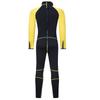 Unisex 3mm Neoprene Wetsuit Full Body Mock Neck Long Sleeve Back Zipper Color Block Swimwear