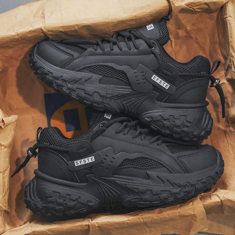 

2025 весна кроссовки для повышения личности мужские сетчатые повседневные дышащие кроссовки универсальные студенческие трендовые кроссовки 44