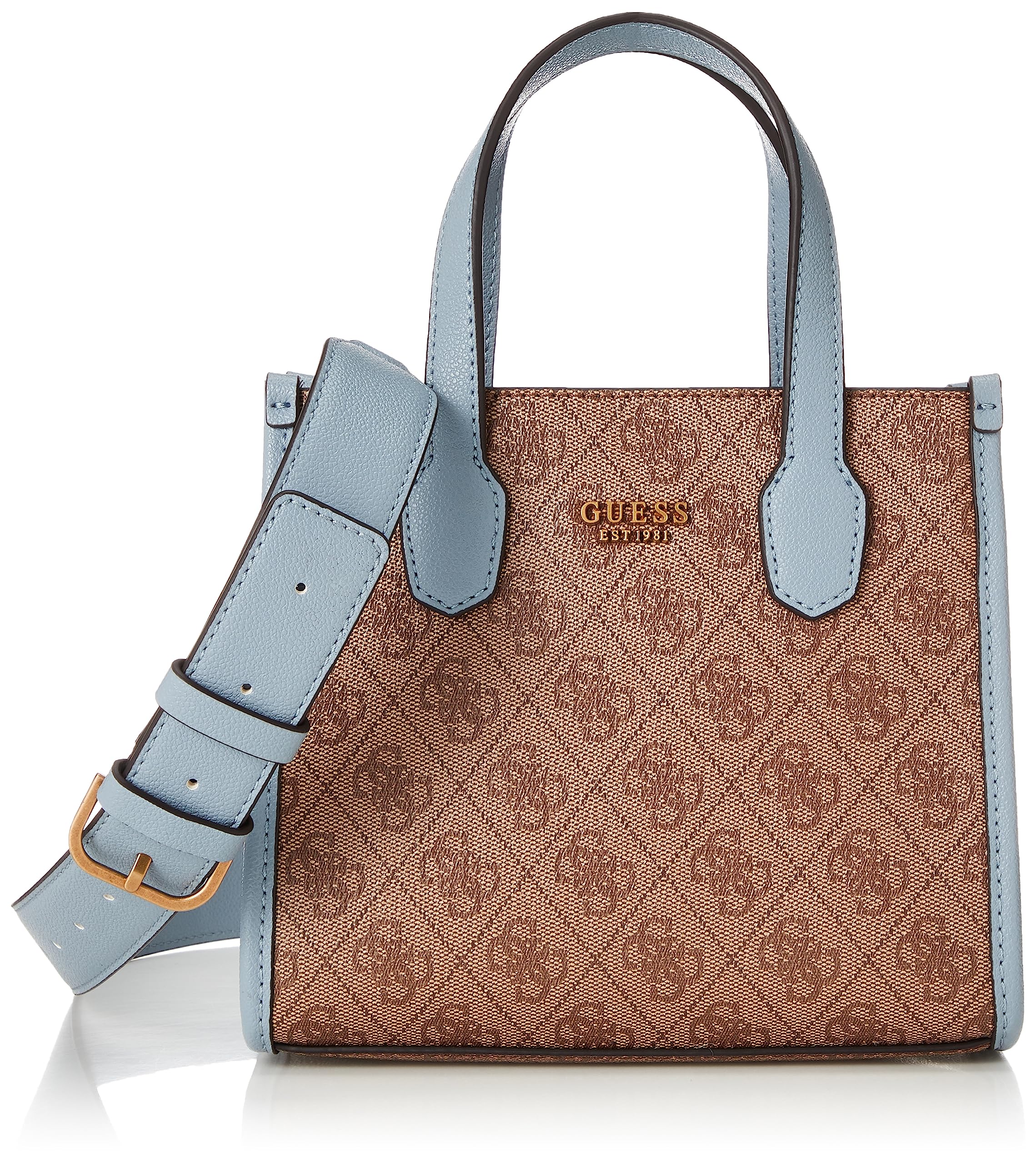 

Handbag SN866577 SILVANA LATTE [Guess] Women s LOGO/SLATE [Item]