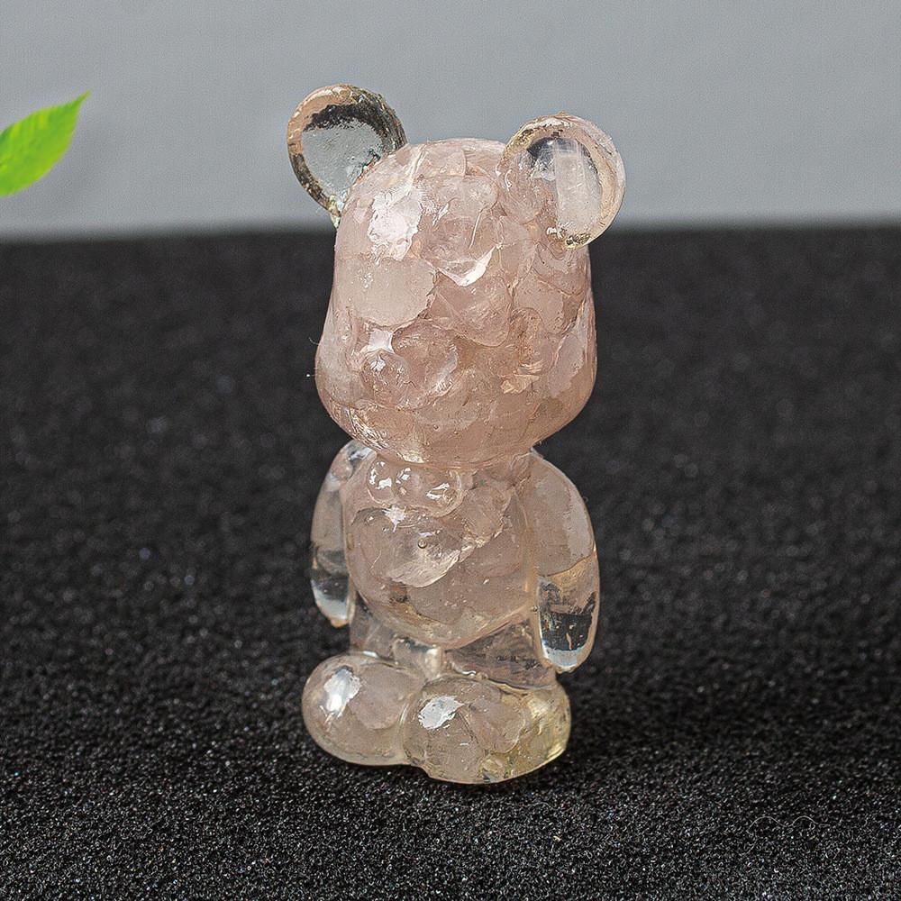 Crystal Violence Bear Resin Art Deco Statue Gift For Collectors