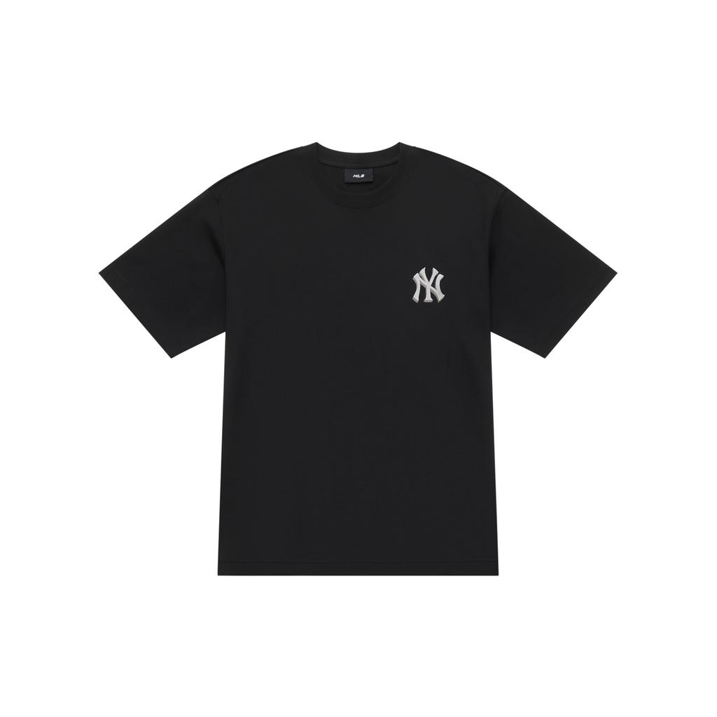 New MLB MONOGRAM Collection New York Yankees FW25 T Shirt Unisex Black 3ATSM0554-50BKS