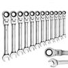 Flexible Head Ratchet Wrench Key Ratchet Spanner Chromed Wrench Universal Key Hand Tools for Car Repair Tools Amagi
