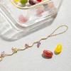 Zora Women's Vacation Style Colorful Natural Stone Crystal Finger Bracelet Gold Plated Stainless Steel Fine Jewelry