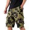 Pantaloncini Cargo Mimetici da Uomo con Vita Coulisse e Tasche Multiple Leggeri Resistenti Pantaloni da Lavoro per Esterno