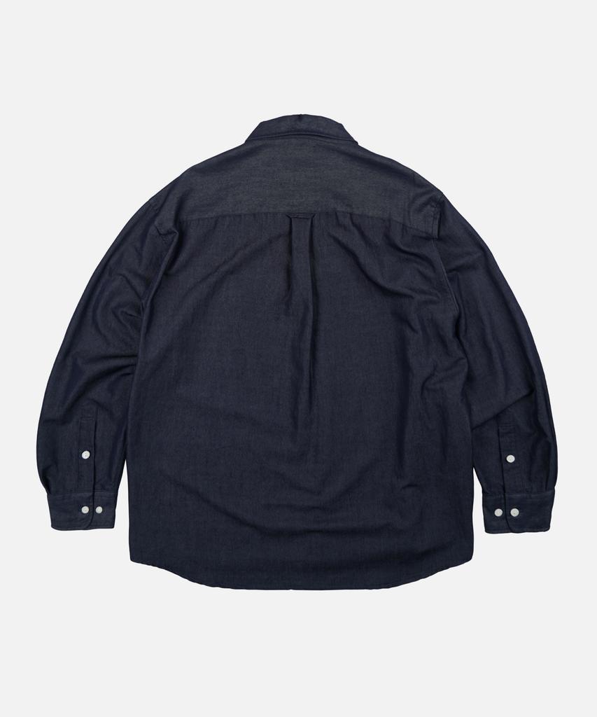 FRIZMWORKS Two Tone Relaxed Shirt 002 _ Indigo