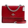 Klare 18 Camellia Logo Buckle Closure Leather Crossbody Bag Small Women Bags Red CW205-SVRD