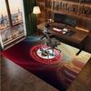 Brentford Football Print Crystal Velvet Rug, Comfortable Water Absorbent Non Slip Indoor Floor Carpet