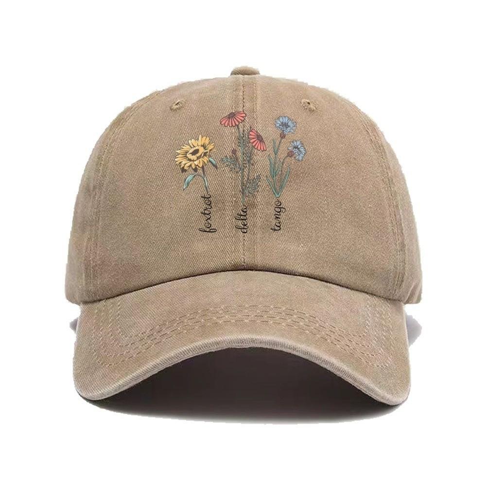 Casual Dad Sun Hat Vintage Snapback Cap Fashion Printed Baseball Cap  Outdoor Activities
