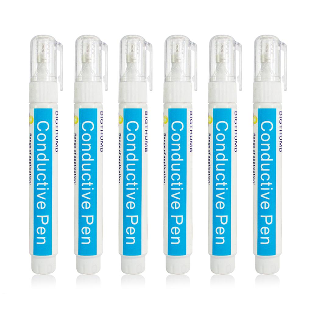 Silver Conductive Pen Bronze Conductive Paint Pen Circuit Designing Tool for Teacher Student Circuit Repair Accessories