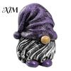 Waterproof Balcony Accents Colorful Hat Gnome Resin Statue, Faceless Dwarf Figurine with Wrinkled Hat, Healing Home Decor Garden Ornament, Indoor