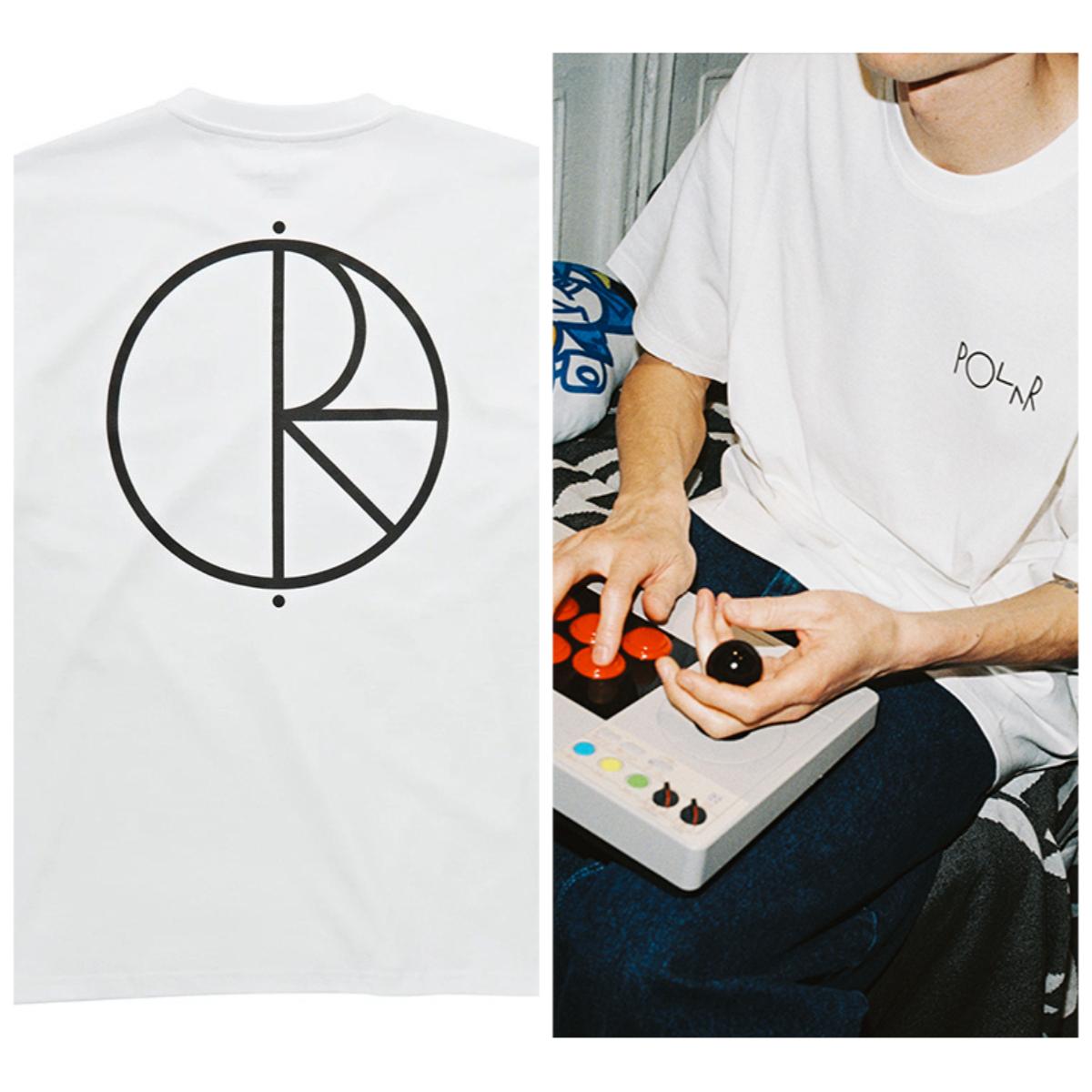 

Мода 2025 Футболка с логотипом Polar Skate Co Stroke Звезда Принт для пары Скейтборд Футболка с коротким рукавом Тренд L