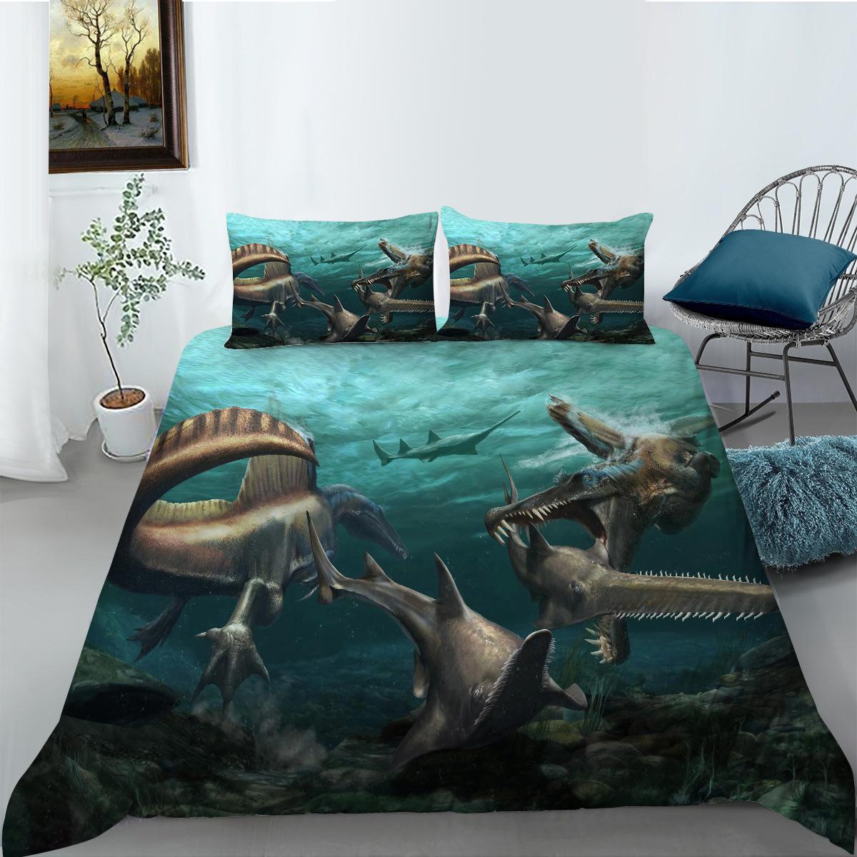 Series Bedding Two Or Three-Piece Set 3D Digital Printing Polyester EU single 135*200