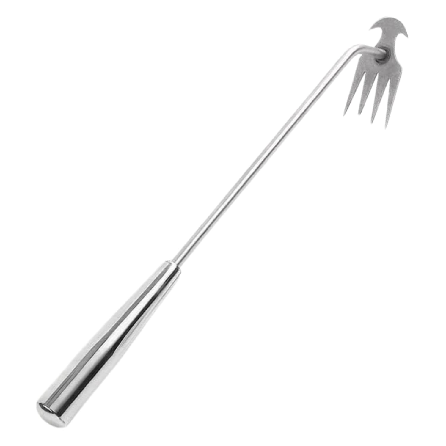 

NYANDELMO ND-0114-R10-40cm Weeding Tool, 4-Tooth Rake, Rooting, Digging, Gardening, Stainless Steel, Lightweight