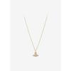 Vivienne Westwood Women Camella Bath Relief Necklace Gold White 630203bh R102