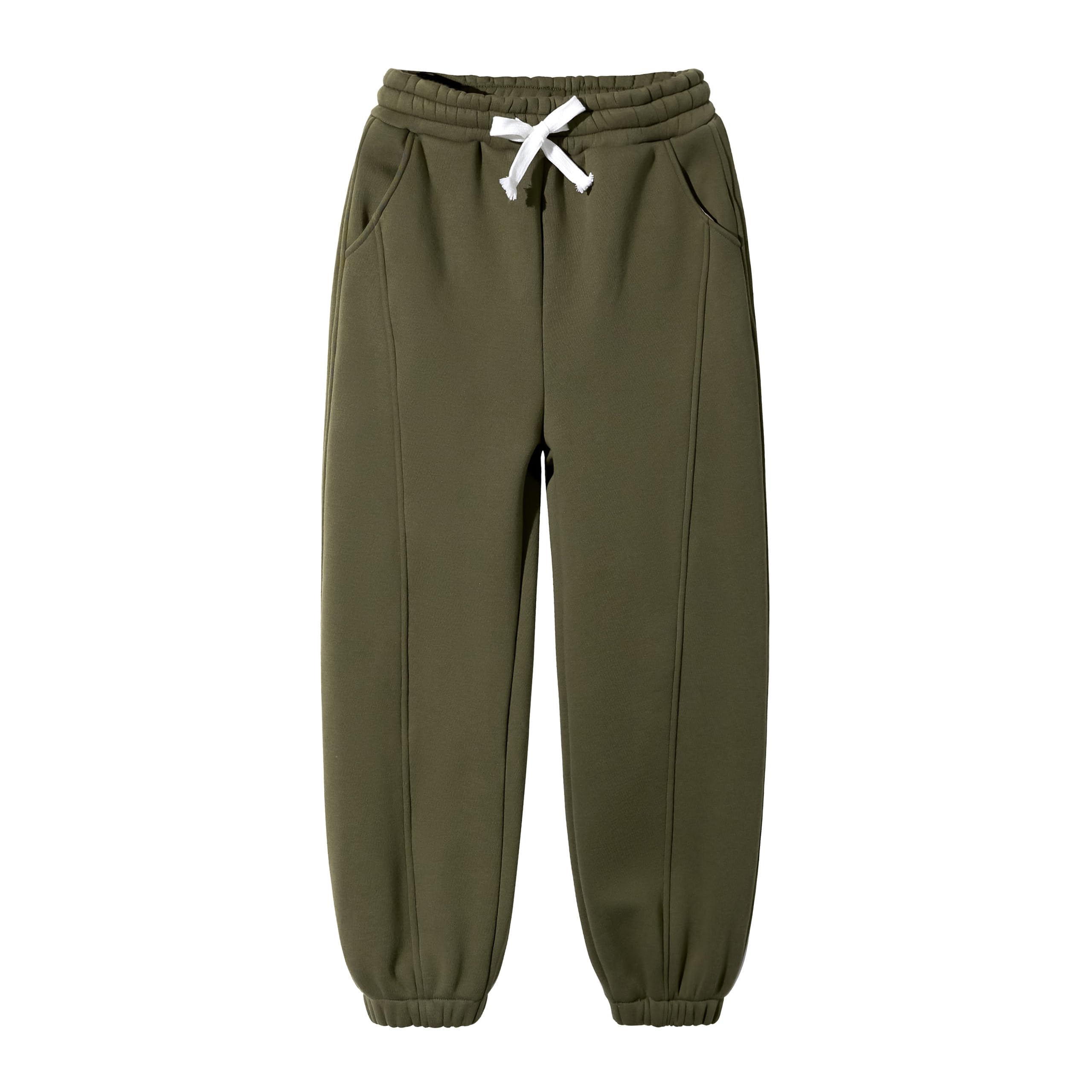 

Rolanko Повседневные брюки-джоггеры для зимних видов спорта и размер 160 Детские спортивные брюки, Флисовые брюки для девочек, Тепло, Зеленый, зелёный