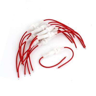 ACROPIX Car In-Line Universal 5mmx20mm Tube Fuse Holder 10A Red White 10pcs