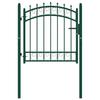 EMMEN Gartentor mit Spitzen Stahl 103 x 97 cm Grün