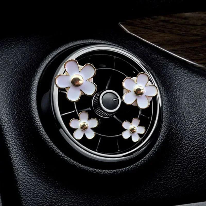 Cute Flower Car Air Vent Clip For Air Conditioning Vents And Interior Decoration