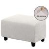 Rectangle Jacquard Ottoman Stool Cover Elastic Footstool Sofa Slipcover Footrest Chair Covers Furniture Protector Covers NEW