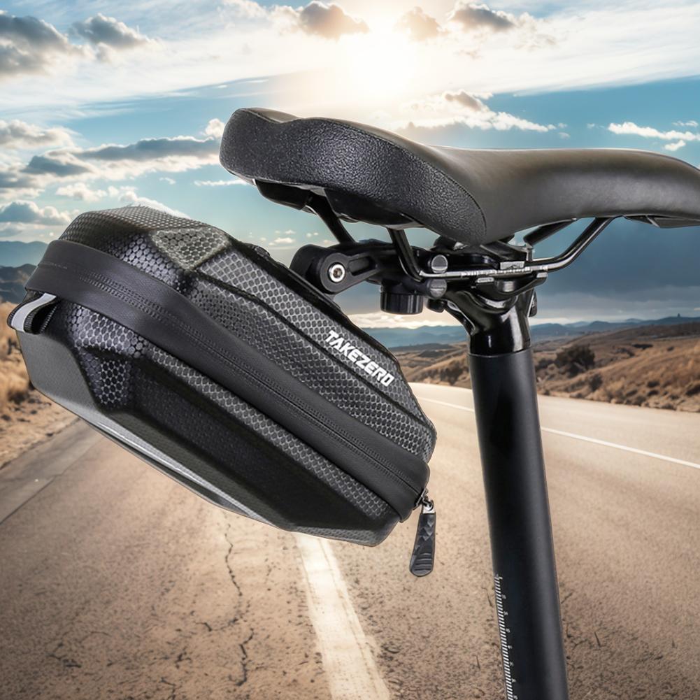 0.8L Bicycle Saddle Bag Quick Release Bike Seat Rear Tool Pouch Mountain Bike Saddle Storage Bag for Outdoor Cycling