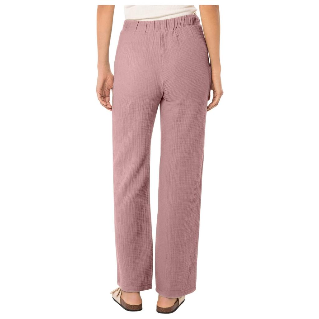 Hose für Damen Hochtailliert Lässig Kordelzug Mit Taschen